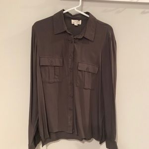 NWT LA HEARTS olive green blouse